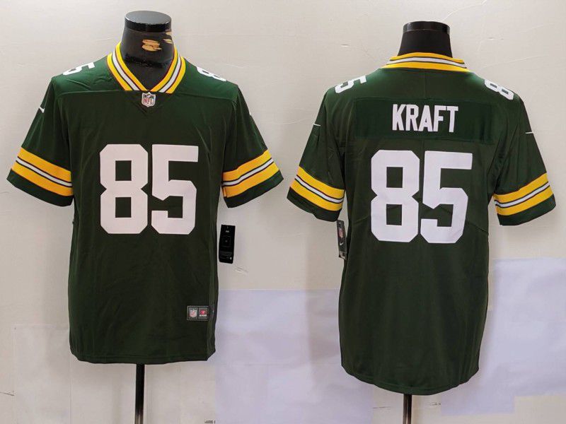 Men Green Bay Packers 85 Kraft Green 2024 Nike Vapor Limited NFL Jersey